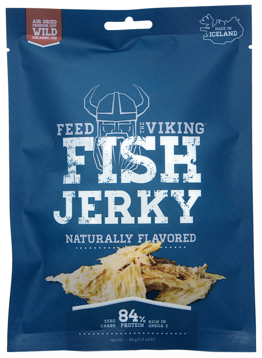 Wild Atlantic Cod Jerky – Premium Icelandic Dried Fish Snack