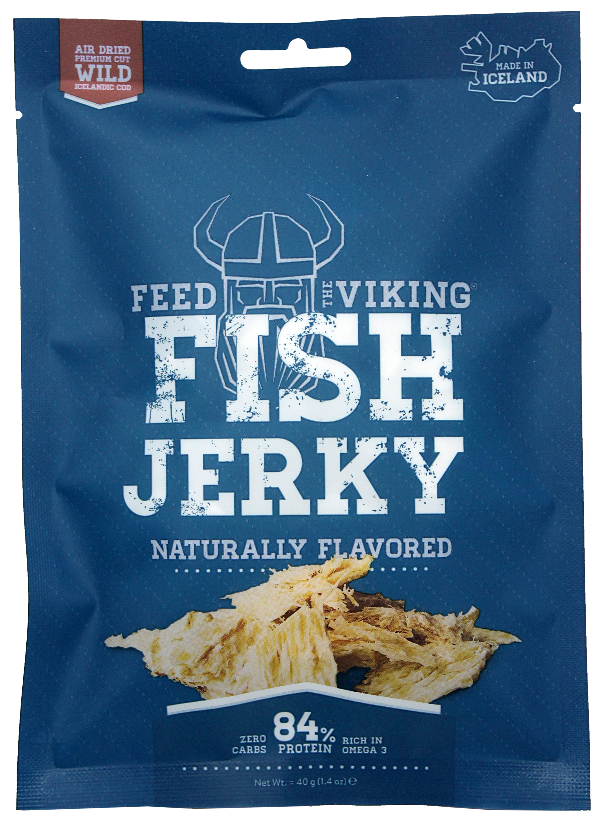 Wild Atlantic Cod Jerky – Premium Icelandic Dried Fish Snack