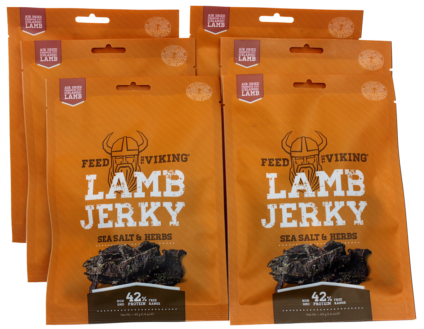 gourmet lamb jerky strips made free-range grass-fed lambs from iceland